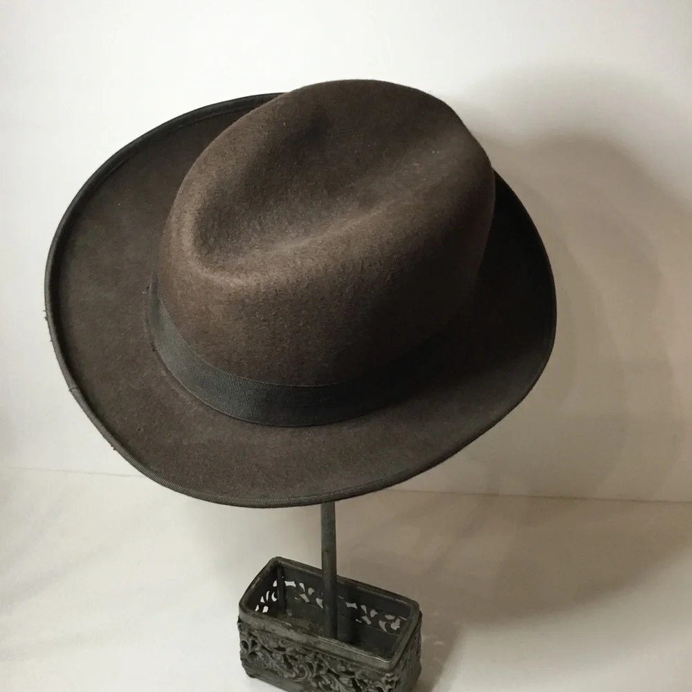 St. Patrick Men’s Brown 100% Wool Hat Size S - Picture 3 of 8
